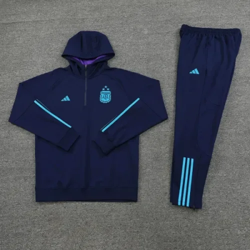 Argentina Madrid 2023-24 long sleeve hooded sweatshirt training clothes