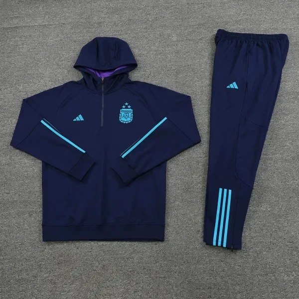 Argentina Madrid 2023-24 long sleeve hooded sweatshirt training clothes