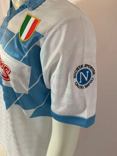 1990-91 Napoli away retro soccer jersey size