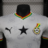 2024-25 Ghana white player version jersey   (The player version is more slim fit, it is recommended to buy one size larger)