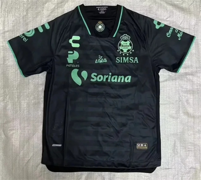 2023-24 Santos Laguna away black jersey