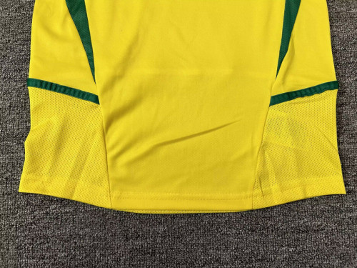 2002 Brazil home long sleeve retro kid kit