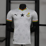 2024-25 Ghana white player version jersey   (The player version is more slim fit, it is recommended to buy one size larger)
