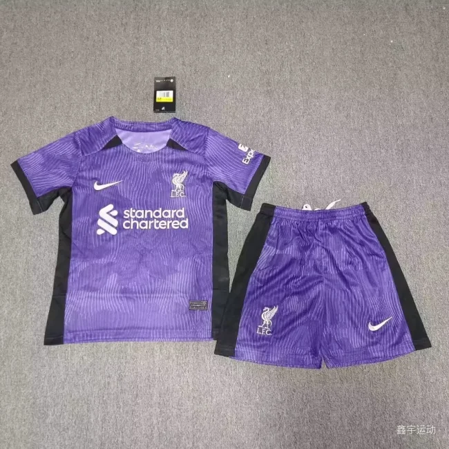2023-24 Liverpool second away kids jersey