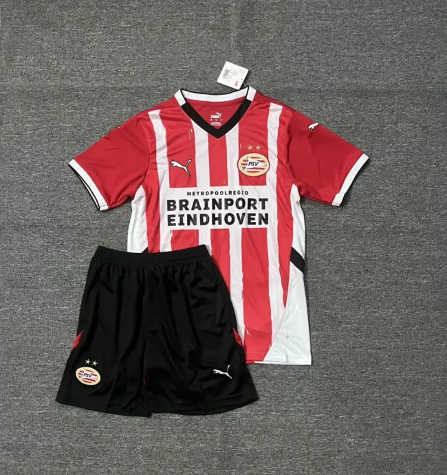 PSV eindhoven 2024-25 home kids soccer jersey