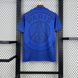 2025-26 Paris Saint Germain   Pre-match training blue Jersey