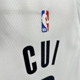 Brooklyn Nets White #8 CUI Black NBA Jersey