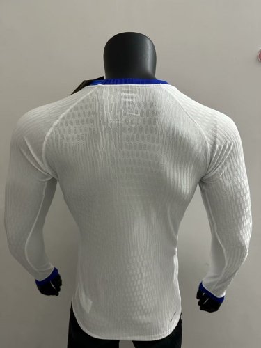 2025-26 England home long sleeve player version jersey  (The player version is more slim fit, it is recommended to buy one size larger)