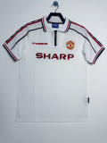 98-99 Manchester United white retro jersey