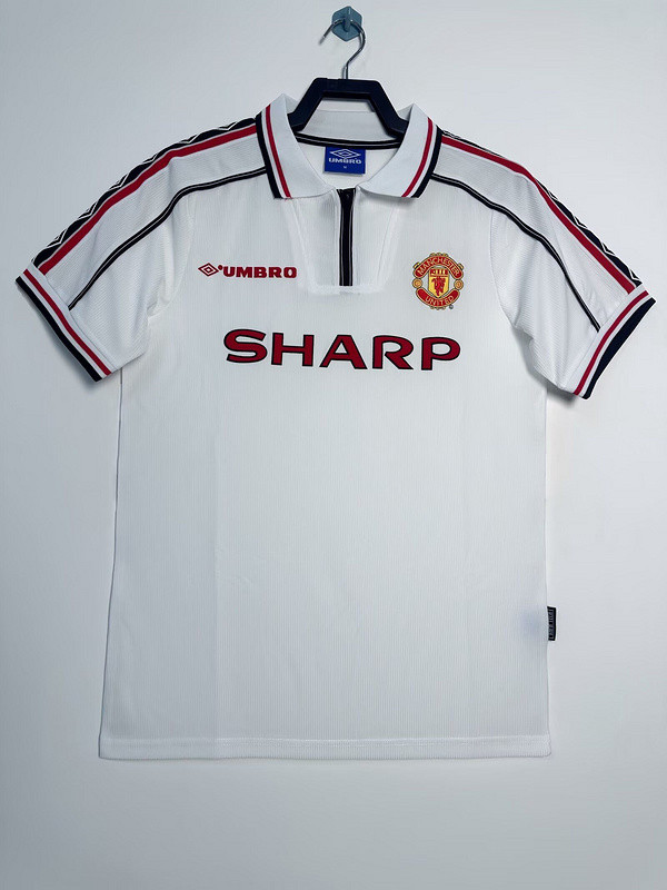 98-99 Manchester United white retro jersey