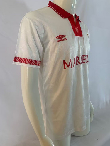 1994-96 .Sevilla   home retro soccer jersey