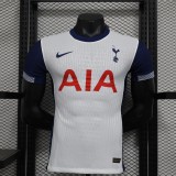 2024-25 tottenham  home player version jersey(The player version is more slim fit, it is recommended to buy one size larger)