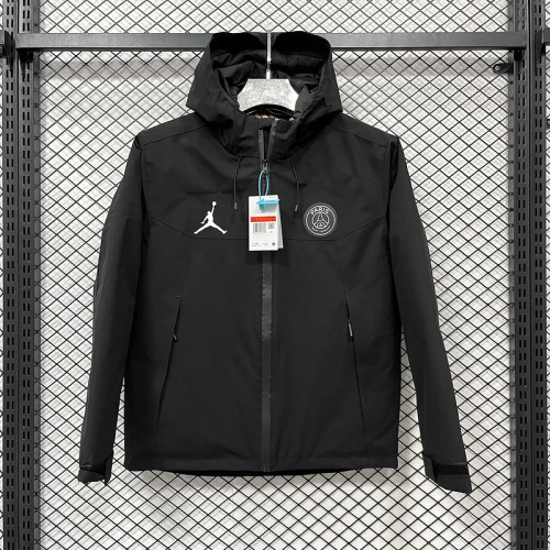 2024-25 Paris Saint Germain  Black Cotton Jacket