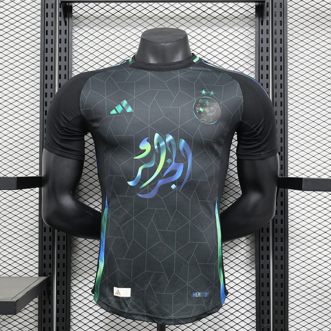 2024-25 Algeria black special player version jersey (The player version is more slim fit, it is recommended to buy one size larger)