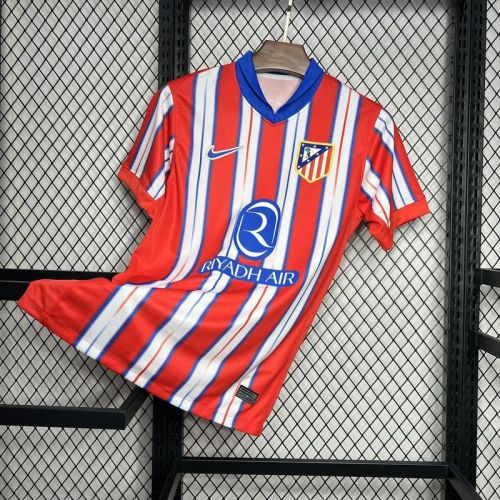 2024-25 Atletico Madrid home soccer jersey