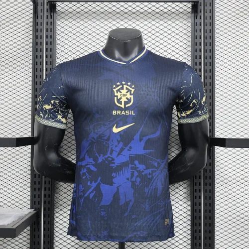 2024 Brazil blue special player version(The player version is more slim fit, it is recommended to buy one size larger)