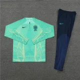 2022-23 Brazil Half Zip Light Green Kit [Player Edition]