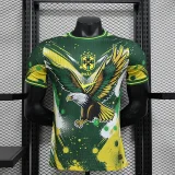 2024-25 Brazil yellow and green special player version jersey(The player version is more slim fit, it is recommended to buy one size larger)