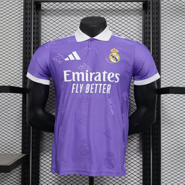 2025-26 Real Madrid Purple player version (The player version is more slim fit, it is recommended to buy one size larger)