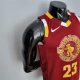 2022 Cleveland Cavaliers JAMES#23 Urban Edition Red NBA Jersey
