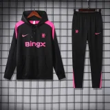 chelsea 2024-25 black hooded training suit