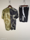 2025-26 Real Madrid Gold and Black training suit