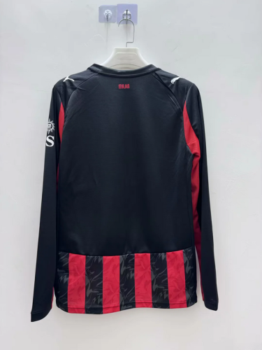 2025-26 AC Milan  home long sleeve jersey