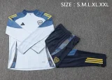 2024-25 Boca gray blue half zip training suit
