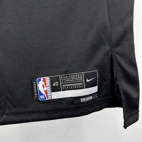 Brooklyn Nets #8 CUI Black NBA Jersey