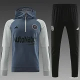 2023-24 Inter Miami Grey Half Zipper Hoodie