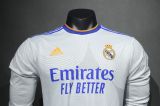 Real Madrid   2021-22 home long sleeve player version (The player version is more slim fit, it is recommended to buy one size larger)