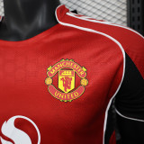 2025-26 Manchester United  home player version jersey   (The player version is more slim fit, it is recommended to buy one size larger)