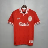 Liverpool 1996-97 home soccer jerseys