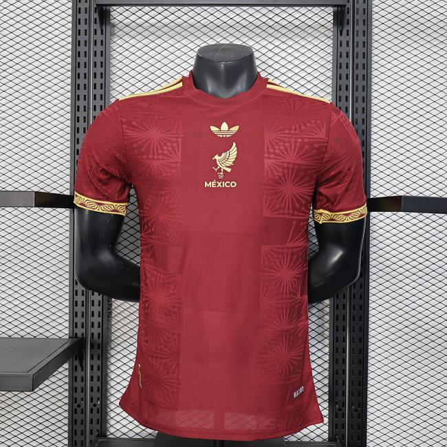 2025-26 Mexico red champion version player version jersey (The player version is more slim fit, it is recommended to buy one size larger)