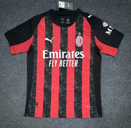 2025-26 AC Milan  home soccer jersey