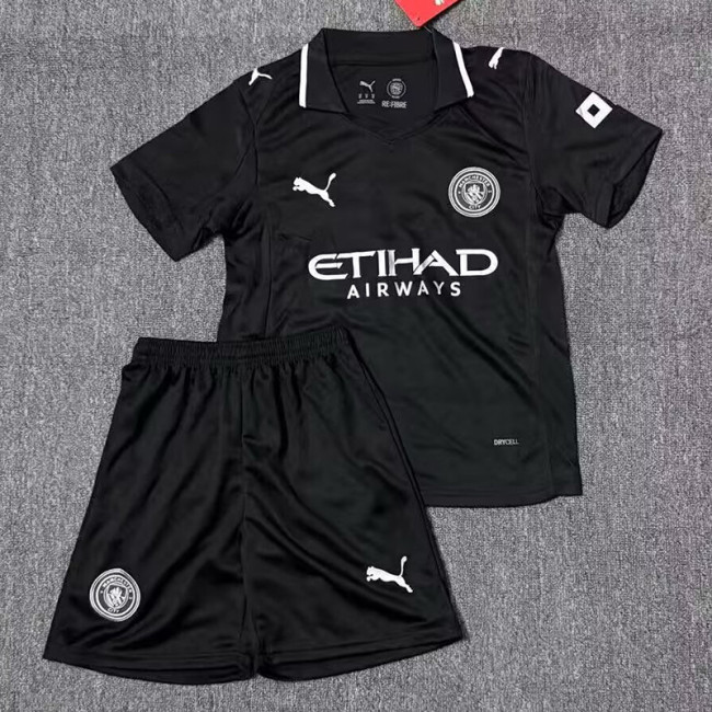 2025-26 Manchester City 3rd Kids Kit(Picture Version)