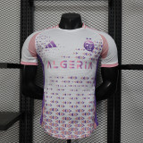 2025-26 Algeria special version white pink Player Version soccer jersey size