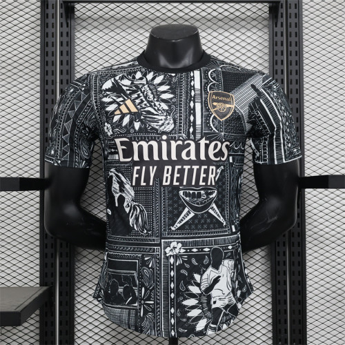 2023-24 Arsenal   Pre-match player version jersey(The player version is more slim fit, it is recommended to buy one size larger)