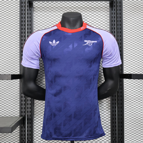2024-25 Arsenal Purple  Model Player version jersey (The player version is more slim fit, it is recommended to buy one size larger)