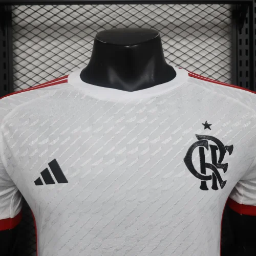 Player Version 2024-25 Flamengo Away White(The player version is more slim fit, it is recommended to buy one size larger)