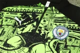 2024-25 Manchester City half-zip fluorescent green suit [camouflage style]