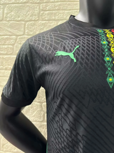 senegal 2024-25 black player version   (The player version is more slim fit, it is recommended to buy one size larger)