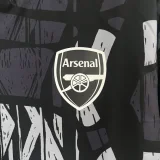 2024-25 arsenal gray and black windbreaker