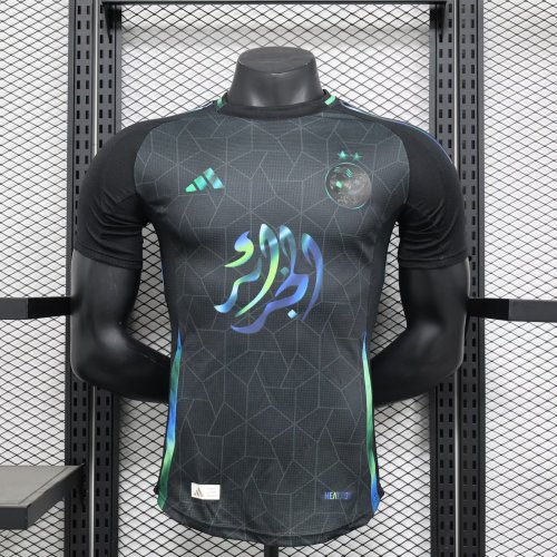 Algeria  2024-25 black special player version   (The player version is more slim fit, it is recommended to buy one size larger)