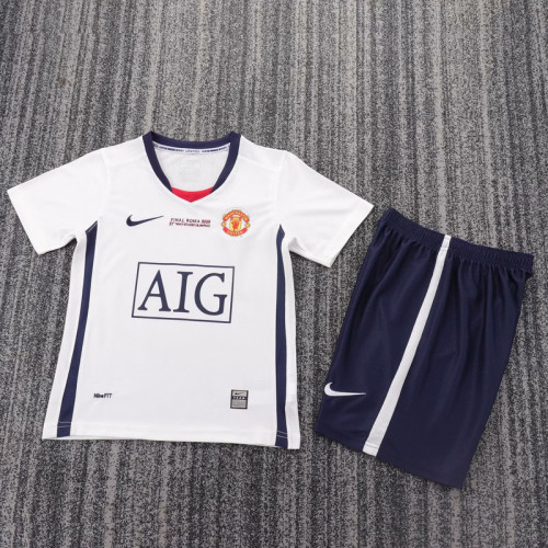 2008-09 Manchester United  away ucl final kid kit