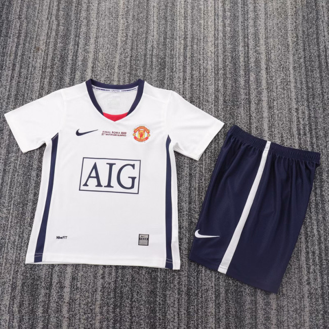 2008-09 Manchester United away ucl final kid kit