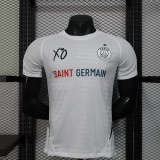 2025-26 Paris Saint Germain    White Special Player Version Jersey   (The player version is more slim fit, it is recommended to buy one size larger)