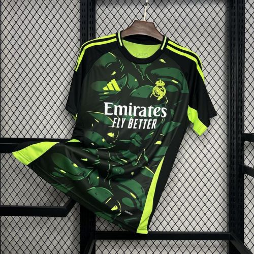 2024-25 Real Madrid   Green and black special edition Jersey