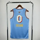 Season 2025 All-Star Blue No. 0 LILLARD NBA Jersey