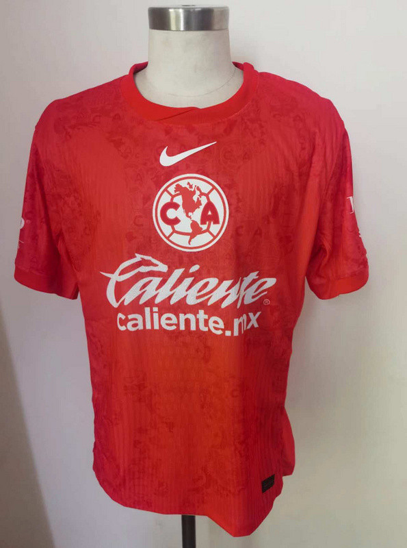 2024-25 América red player version goalkeeper jersey (The player version is more slim fit, it is recommended to buy one size larger)